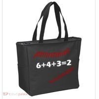 6+4+3=2 Funny Baseball Double Play Tote Bag thumb 2