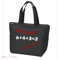 6+4+3=2 Funny Baseball Double Play Tote Bag thumb 3
