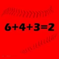 6+4+3=2 Funny Baseball Double Play Santa Hat thumb 1