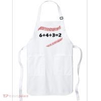 6+4+3=2 Funny Baseball Double Play Apron thumb 0