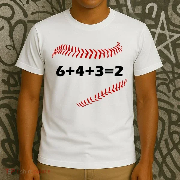 6+4+3=2 Funny Baseball Double Play T-Shirt
