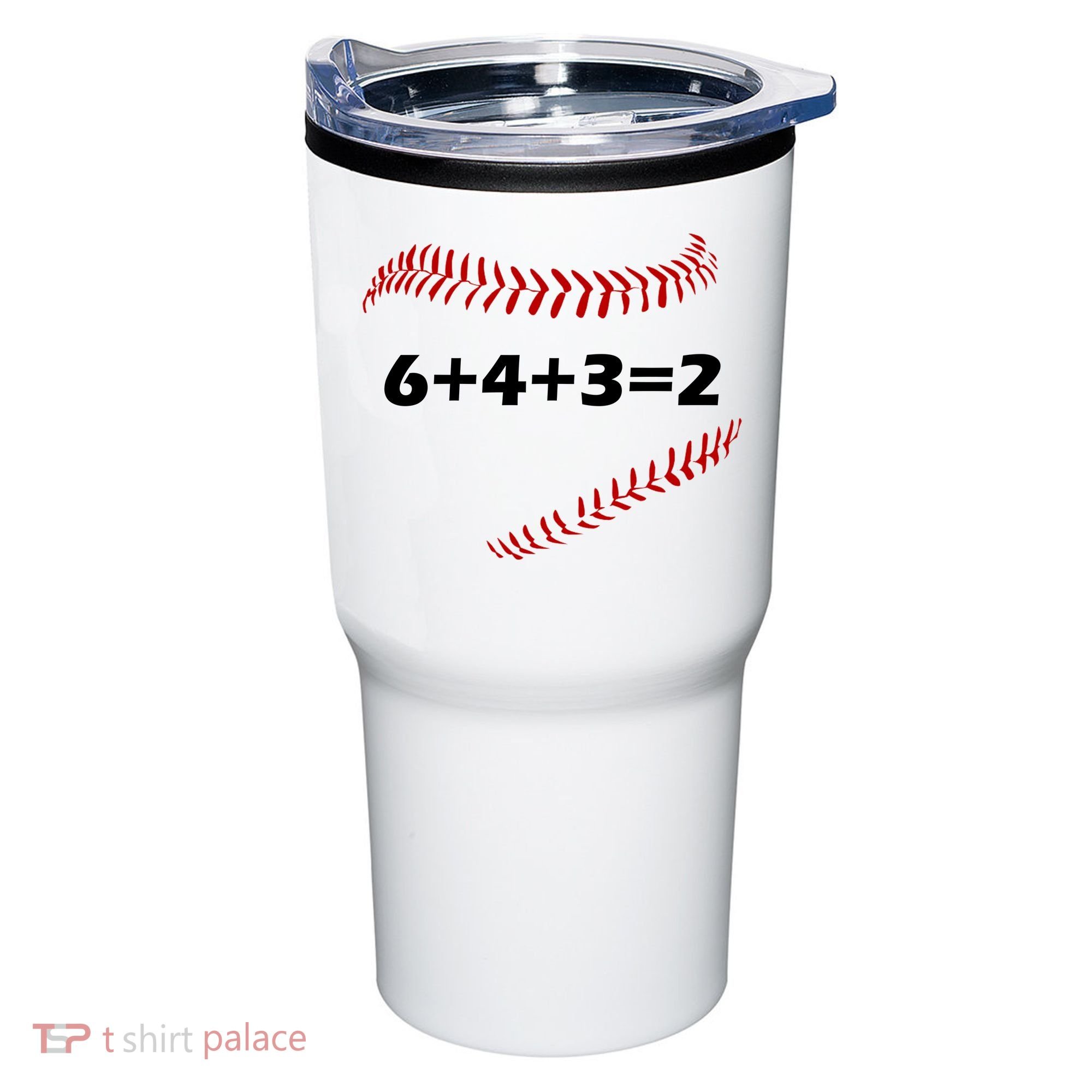 6+4+3=2 Funny Baseball Double Play Tumbler