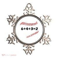 6+4+3=2 Funny Baseball Double Play Ornament thumb 0
