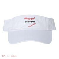 6+4+3=2 Funny Baseball Double Play Visor thumb 0
