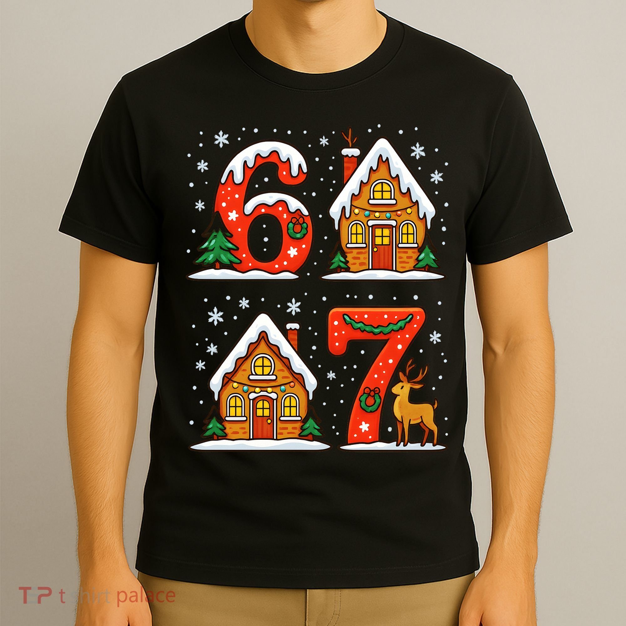 67 Funny Christmas Six Seven Ugly Sweater 6-7 T-Shirt