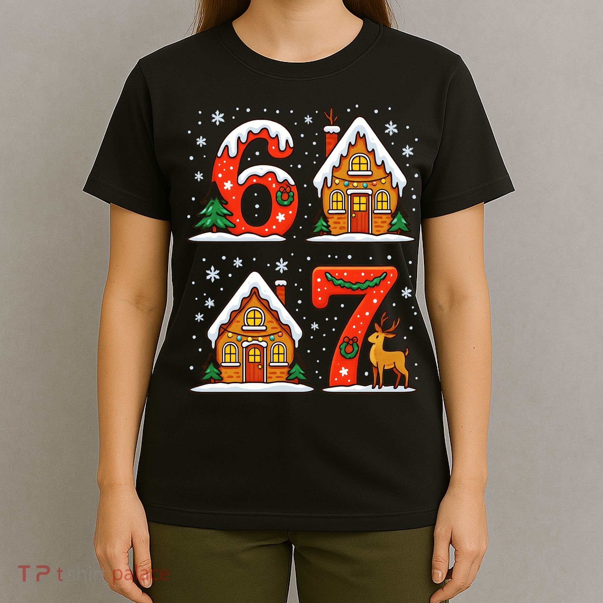 67 Funny Christmas Six Seven Ugly Sweater 6-7 T-Shirt