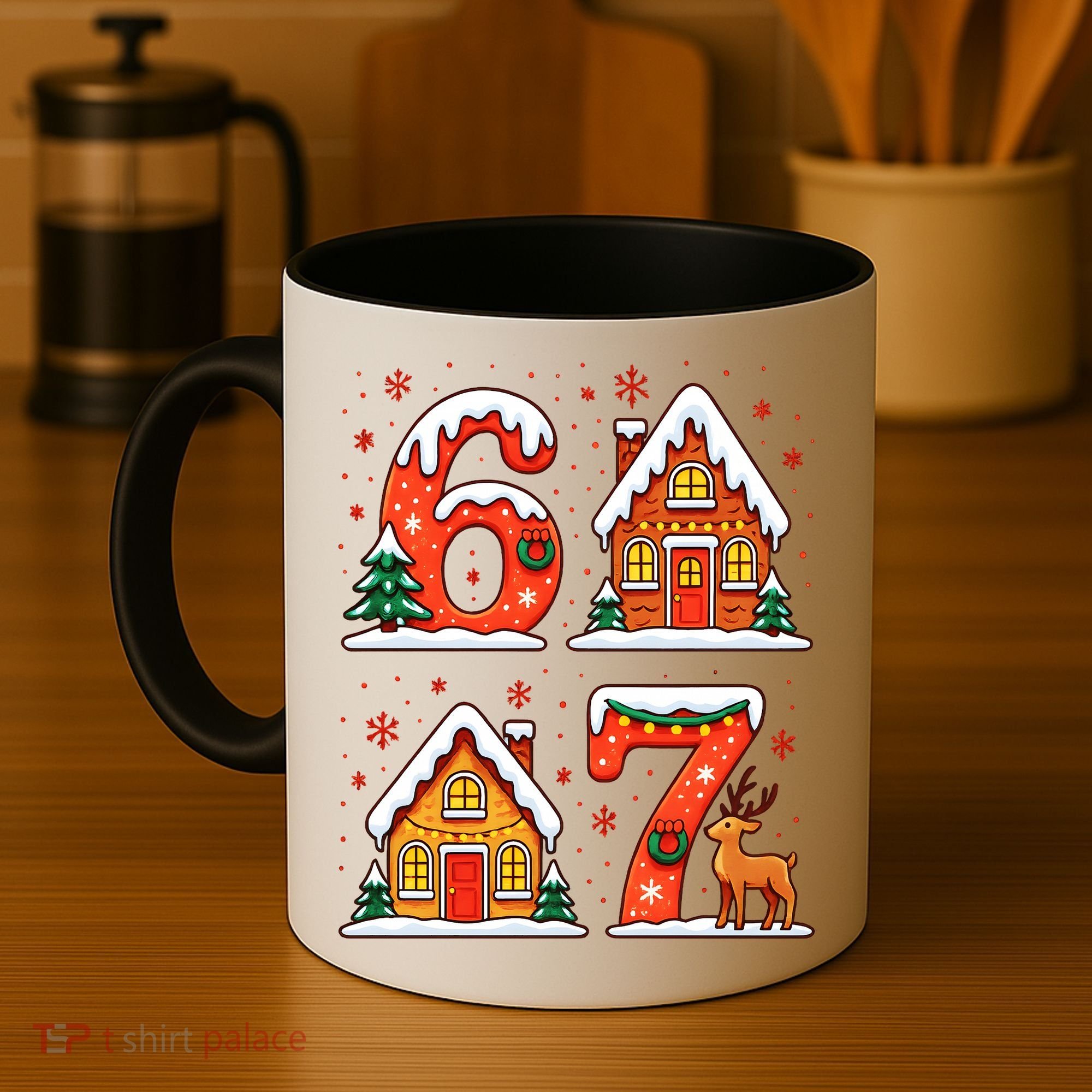 67 Funny Christmas Six Seven Ugly Sweater 6-7 Coffee Mug