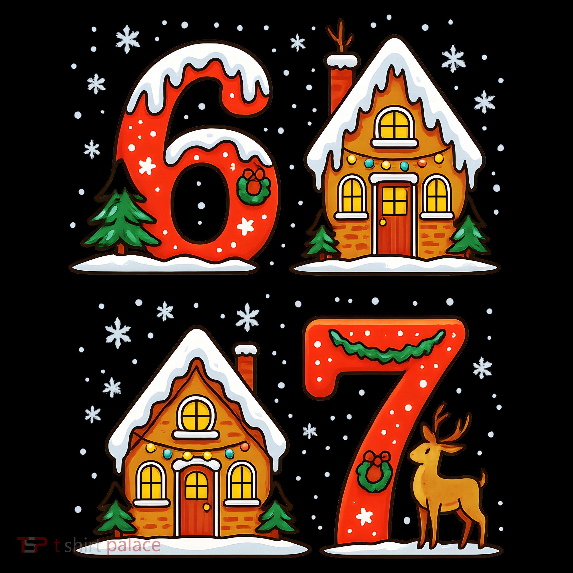 67 Funny Christmas Six Seven Ugly Sweater 6-7 Women's Hoodie