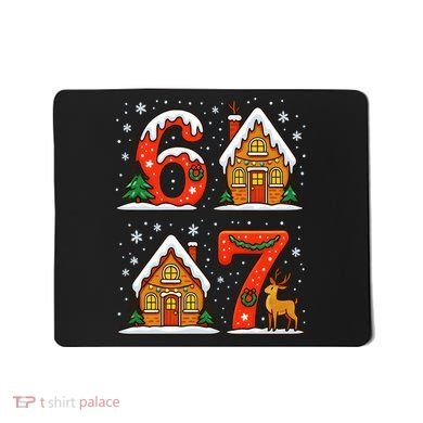 67 Funny Christmas Six Seven Ugly Sweater 6-7 Mousepad