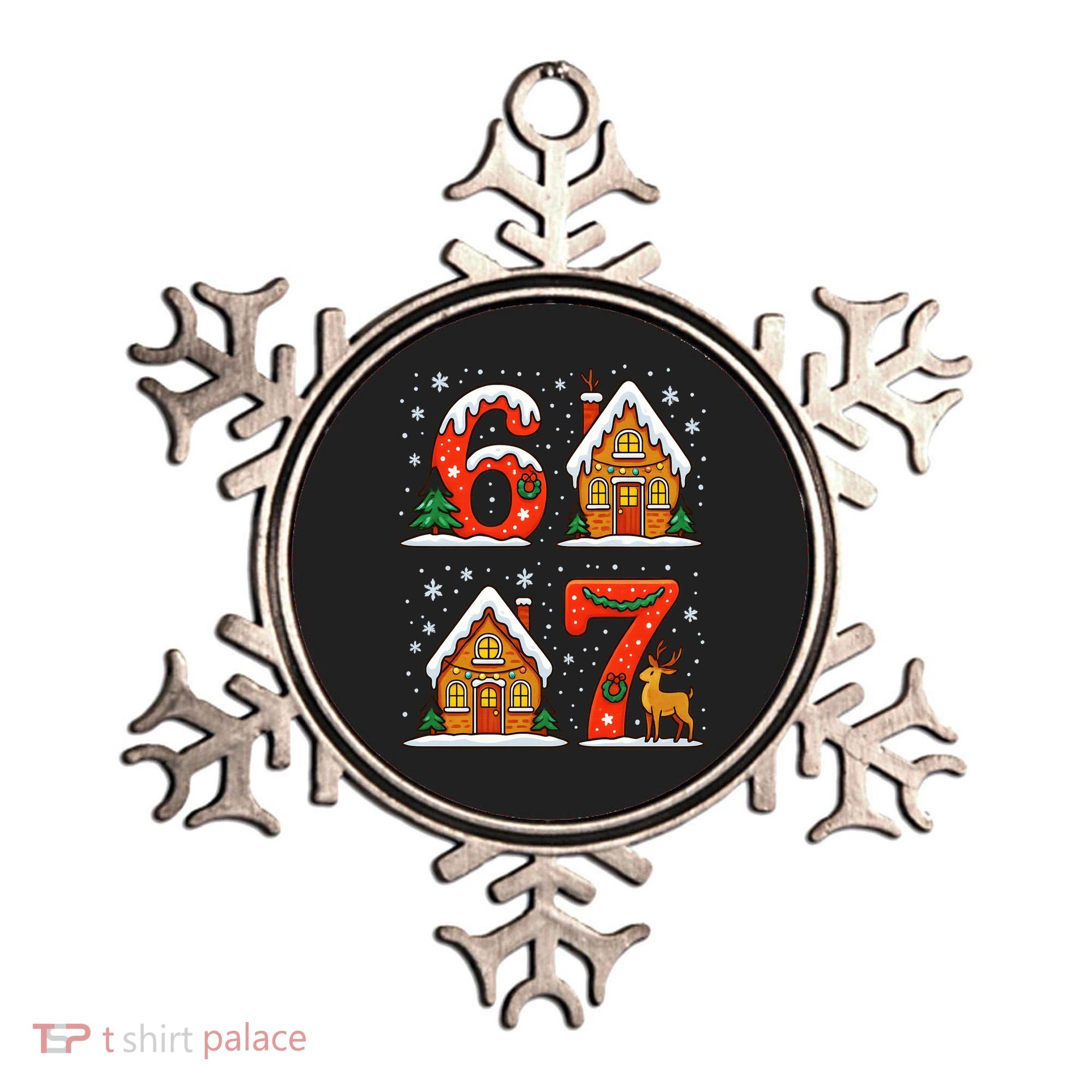 67 Funny Christmas Six Seven Ugly Sweater 6-7 Ornament