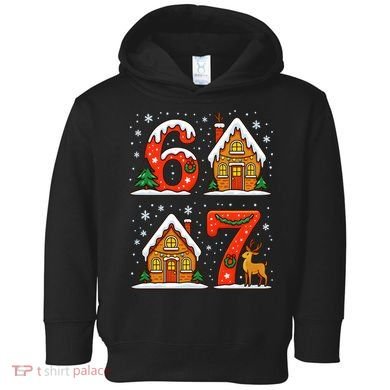 67 Funny Christmas Six Seven Ugly Sweater 6-7 Toddler Hoodie