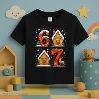 67 Funny Christmas Six Seven Ugly Sweater 6-7 Toddler T-Shirt thumb 3