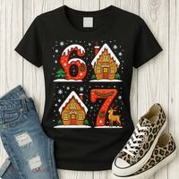 67 Funny Christmas Six Seven Ugly Sweater 6-7 Women's T-Shirt thumb 3