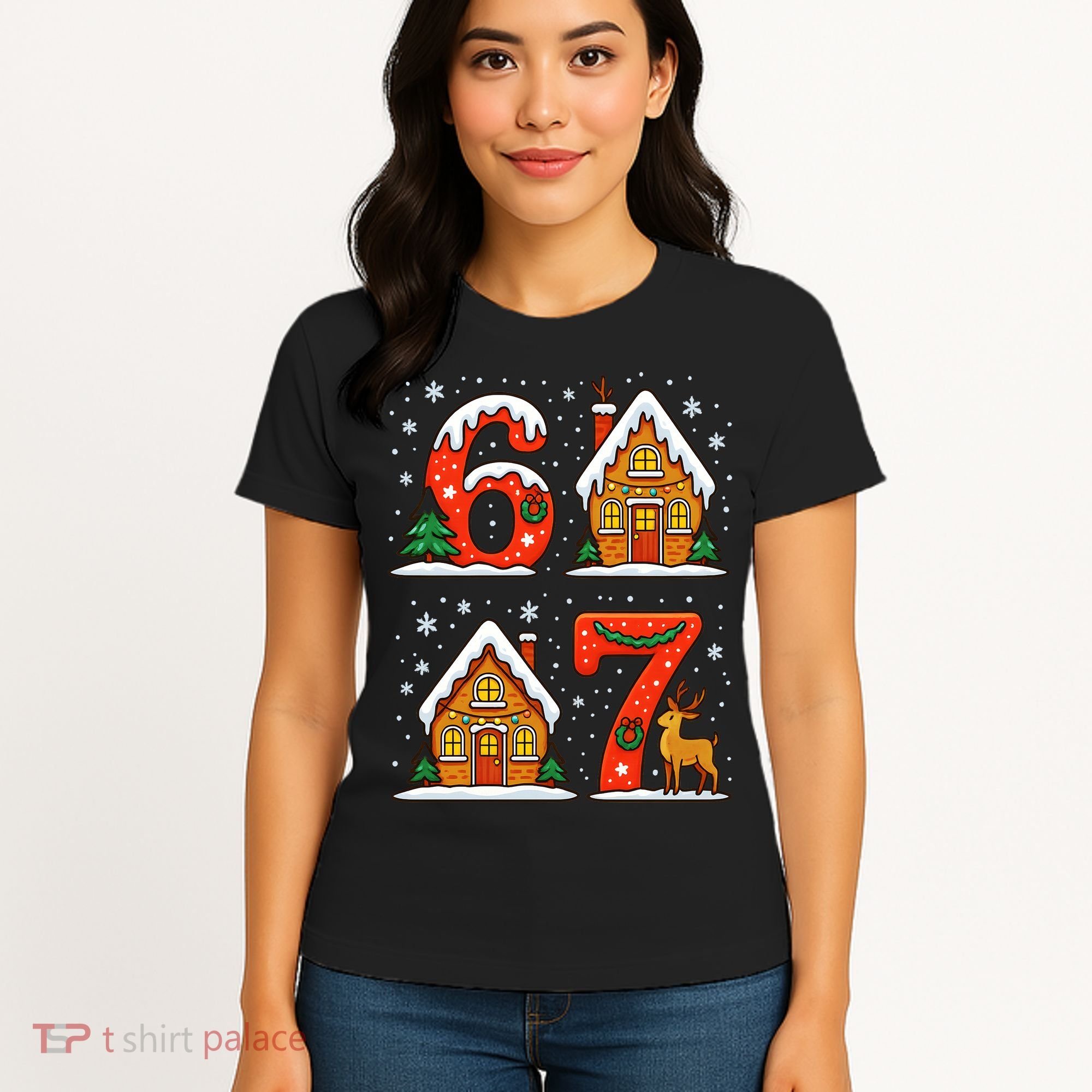 67 Funny Christmas Six Seven Ugly Sweater 6-7 Women's T-Shirt