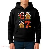 67 Funny Christmas Six Seven Ugly Sweater 6-7 Kids Hoodie thumb 4
