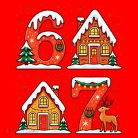 67 Funny Christmas Six Seven Ugly Sweater 6-7 Santa Hat thumb 1