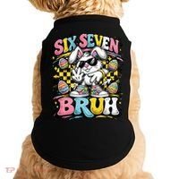 6-7 Funny Easter Bunny 67 Meme Six Seven Bruh Rabbit Doggie Tank thumb 0