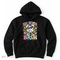 6-7 Funny Easter Bunny 67 Meme Six Seven Bruh Rabbit Hoodie thumb 0