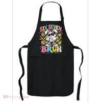 6-7 Funny Easter Bunny 67 Meme Six Seven Bruh Rabbit Apron thumb 0