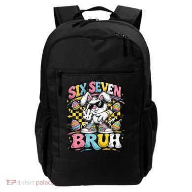 6-7 Funny Easter Bunny 67 Meme Six Seven Bruh Rabbit Backpack