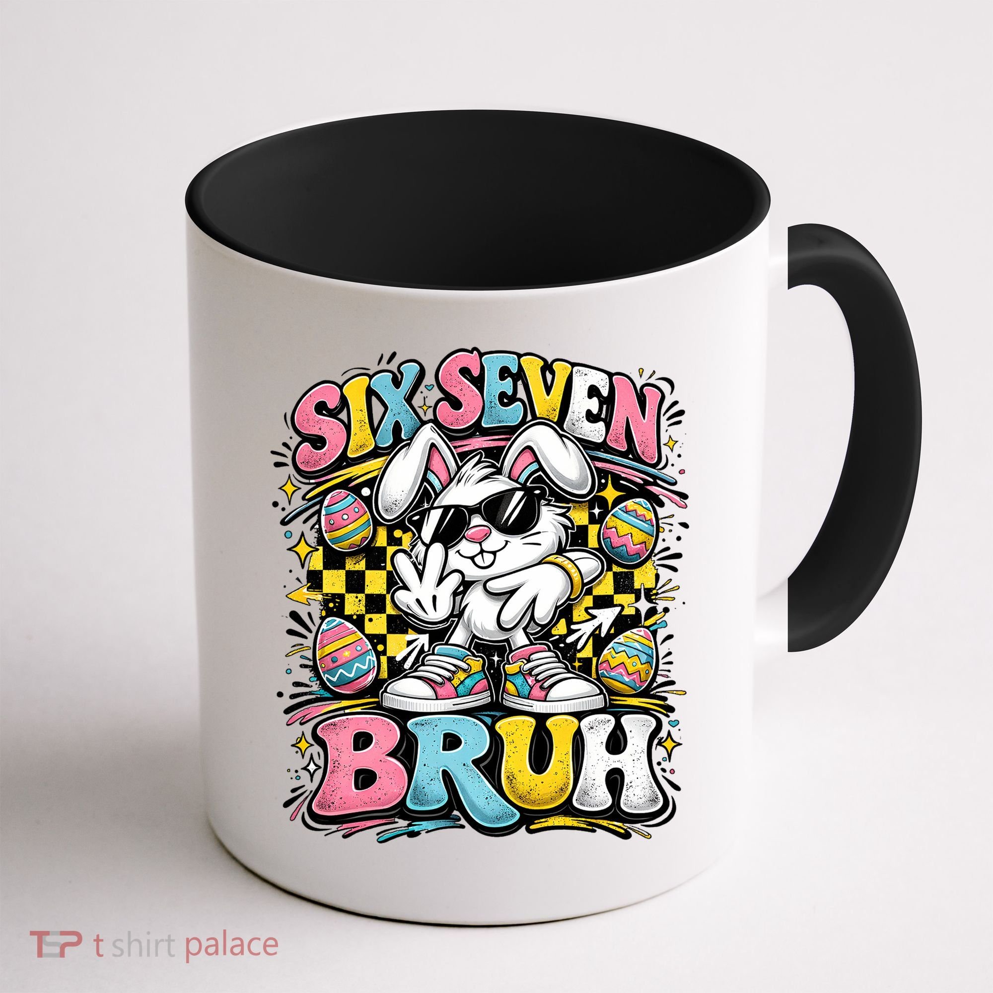 6-7 Funny Easter Bunny 67 Meme Six Seven Bruh Rabbit Coffee Mug