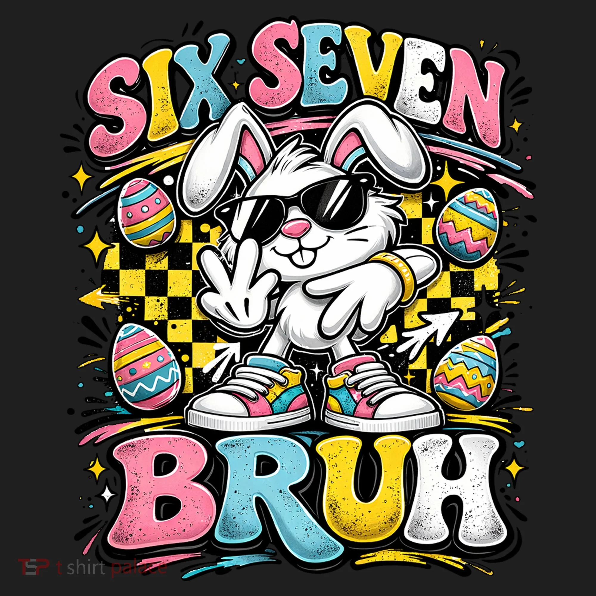6-7 Funny Easter Bunny 67 Meme Six Seven Bruh Rabbit Beanie