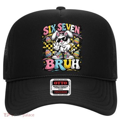 6-7 Funny Easter Bunny 67 Meme Six Seven Bruh Rabbit Hat