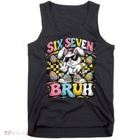 6-7 Funny Easter Bunny 67 Meme Six Seven Bruh Rabbit Tank Top thumb 0
