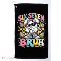 6-7 Funny Easter Bunny 67 Meme Six Seven Bruh Rabbit Golf Towel thumb 0