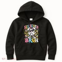 6-7 Funny Easter Bunny 67 Meme Six Seven Bruh Rabbit Kids Hoodie thumb 0