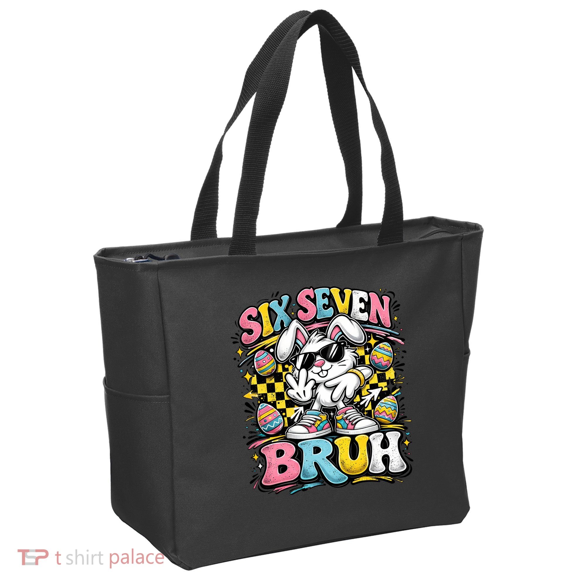 6-7 Funny Easter Bunny 67 Meme Six Seven Bruh Rabbit Tote Bag