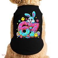 67 Funny Six Seven Gen Meme Cute Rabbit Easter Bunny Doggie Tank thumb 0