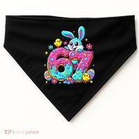 67 Funny Six Seven Gen Meme Cute Rabbit Easter Bunny USA-Made Doggie Bandana thumb 0