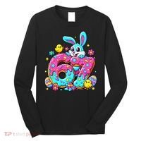 67 Funny Six Seven Gen Meme Cute Rabbit Easter Bunny Long Sleeve Shirt thumb 0