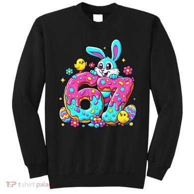 67 Funny Six Seven Gen Meme Cute Rabbit Easter Bunny Sweatshirt