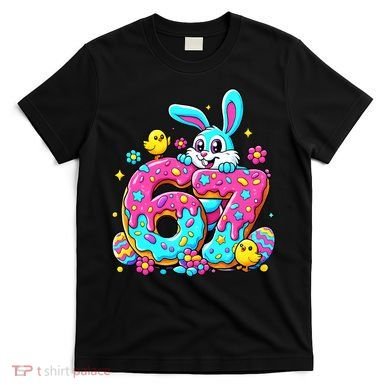 67 Funny Six Seven Gen Meme Cute Rabbit Easter Bunny T-Shirt
