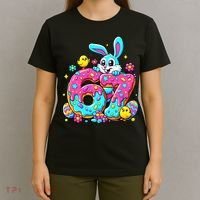 67 Funny Six Seven Gen Meme Cute Rabbit Easter Bunny T-Shirt thumb 4