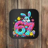 67 Funny Six Seven Gen Meme Cute Rabbit Easter Bunny Coaster thumb 0