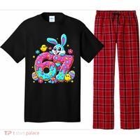 67 Funny Six Seven Gen Meme Cute Rabbit Easter Bunny Pajama Set thumb 0