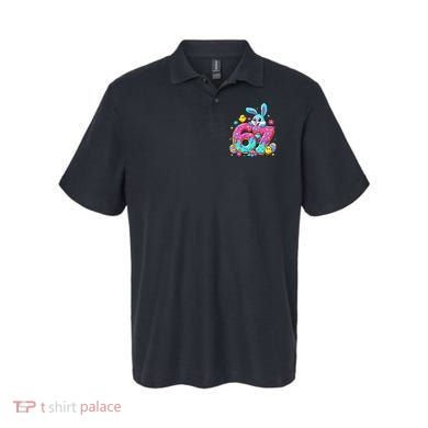 67 Funny Six Seven Gen Meme Cute Rabbit Easter Bunny Polo