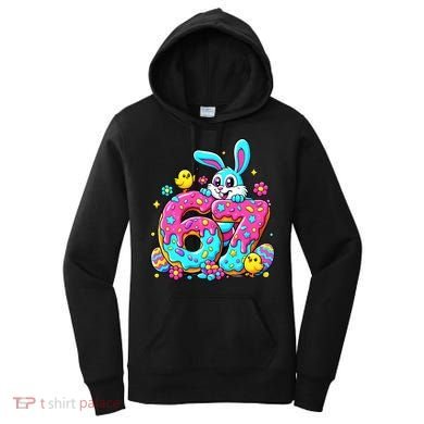 67 Funny Six Seven Gen Meme Cute Rabbit Easter Bunny Women's Hoodie