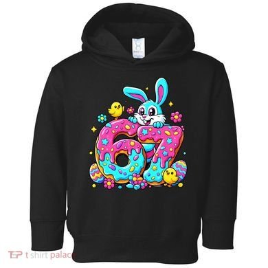 67 Funny Six Seven Gen Meme Cute Rabbit Easter Bunny Toddler Hoodie