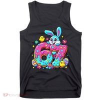 67 Funny Six Seven Gen Meme Cute Rabbit Easter Bunny Tank Top thumb 0