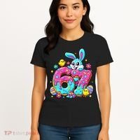 67 Funny Six Seven Gen Meme Cute Rabbit Easter Bunny Women's T-Shirt thumb 4