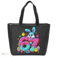 67 Funny Six Seven Gen Meme Cute Rabbit Easter Bunny Tote Bag thumb 0