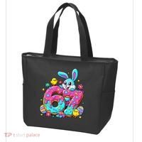 67 Funny Six Seven Gen Meme Cute Rabbit Easter Bunny Tote Bag thumb 3