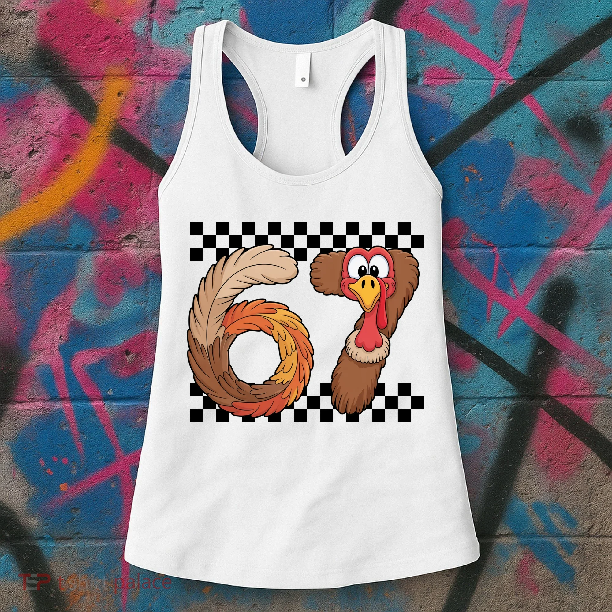 67 Funny Thanksgiving Women's Tank Top