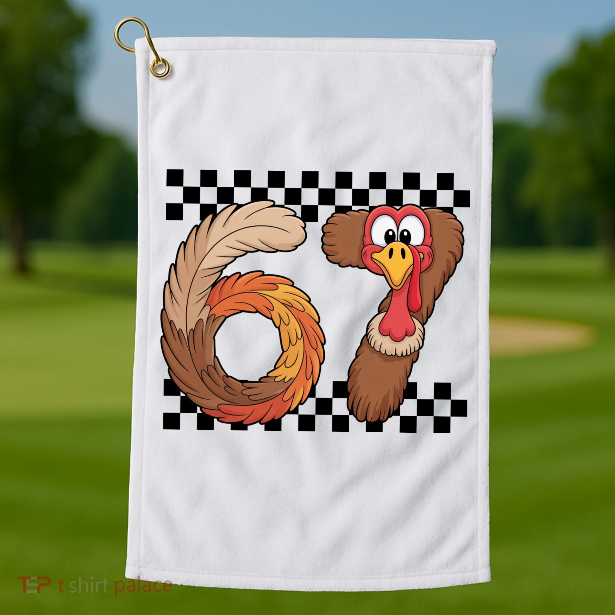 67 Funny Thanksgiving Golf Towel