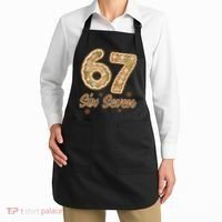 67 Gingerbread Funny Christmas 6-7 Meme Apron thumb 2