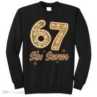 67 Gingerbread Funny Christmas 6-7 Meme Sweatshirt thumb 0